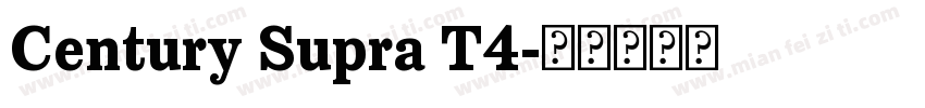 Century Supra T4字体转换